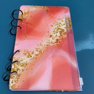 Carnet A6 — carnet en résine époxy fait main, pièce unique