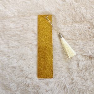 Marque-page - Paillettes — marque-page en résine époxy fait main, pièce unique