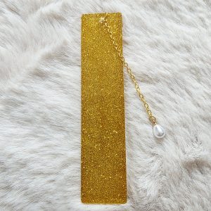 Marque-page - Paillettes — marque-page en résine époxy fait main, pièce unique