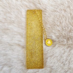 Marque-page - Paillettes — marque-page en résine époxy fait main, pièce unique