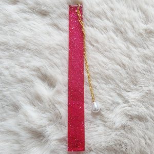 Marque-page - Paillettes — marque-page en résine époxy fait main, pièce unique