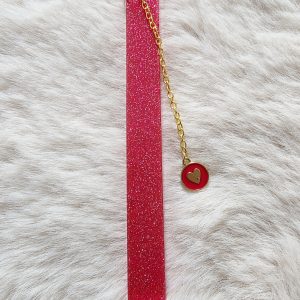 Marque-page - Paillettes — marque-page en résine époxy fait main, pièce unique
