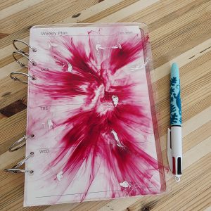 Carnet A5 — carnet en résine époxy fait main, pièce unique