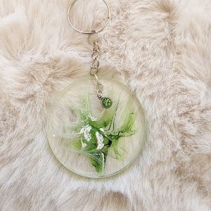 Porte-clés - Fumée — porte-clef en résine époxy fait main, pièce unique