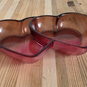 Vide-poche Double Coeur — plateaux / vide-poche en résine époxy fait main, pièce unique